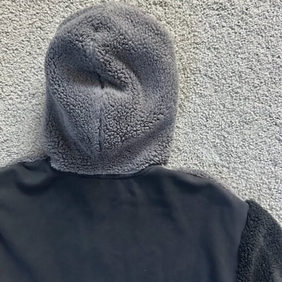 Diesel S-Aldy Sweatshirt Faux Fur Fleece Jacket - White, cream and black -Size M - Picture 9 of 14